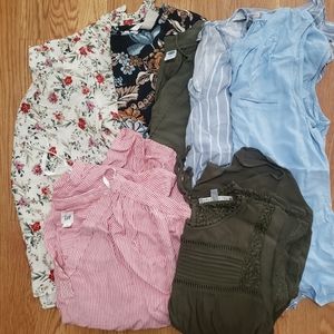 Women's bundle - 7 short sleeve tops. Xs